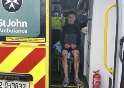 Child in ambulance